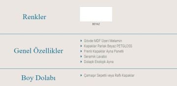 Orka Banyo Bronze Collection Bafa 85 cm Banyo Dolabı