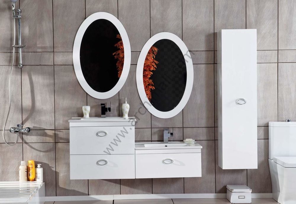 Badella Family 130 V6 Banyo Dolabı Beyaz