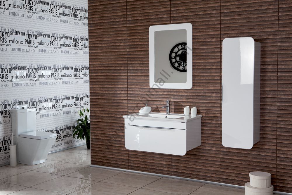 Badella Orion 85 V2 Banyo Dolabı Beyaz