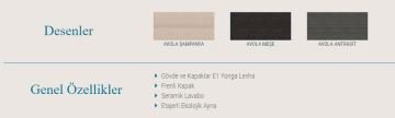 Orka Banyo Bronze Collection Riva 45 cm Banyo Dolabı