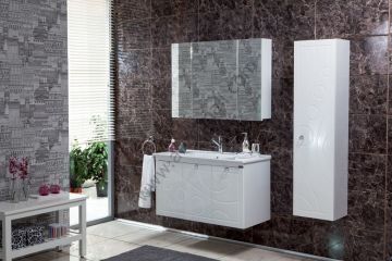 Badella Opal 100 V1 Banyo Dolabı Beyaz