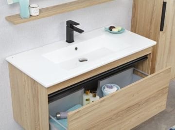 Orka Banyo Silver Collection Patara 100 cm Banyo Dolabı