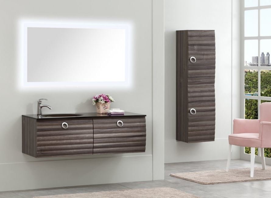 Orka Banyo Silver Collection Anzer 120 cm Banyo Dolabı