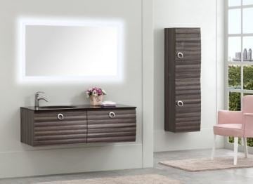 Orka Banyo Silver Collection Anzer 120 cm Banyo Dolabı