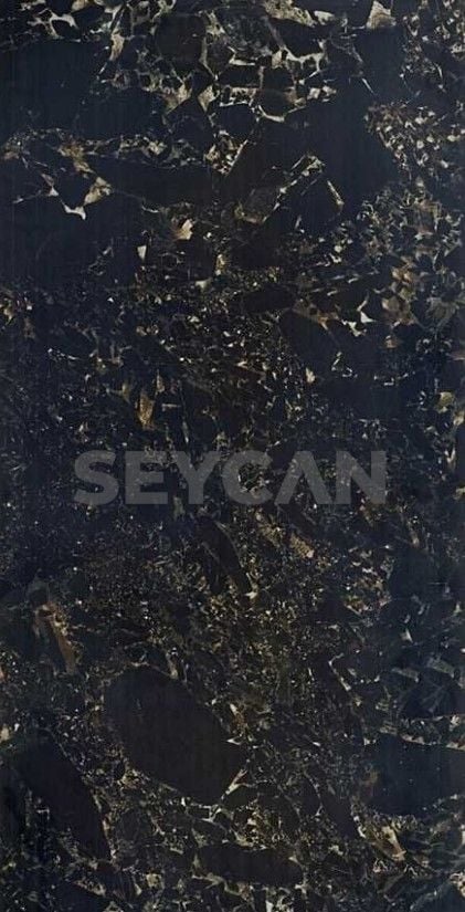 Seranit 60x120 Crushed Marble Black Full Lappato