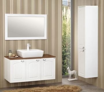 Orka Banyo Silver Collection Kumla 115 cm Banyo Dolabı