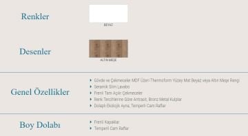 Orka Banyo Silver Collection Su 100 cm Banyo Dolabı