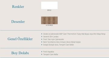 Orka Banyo Silver Collection Su 80 cm Banyo Dolabı