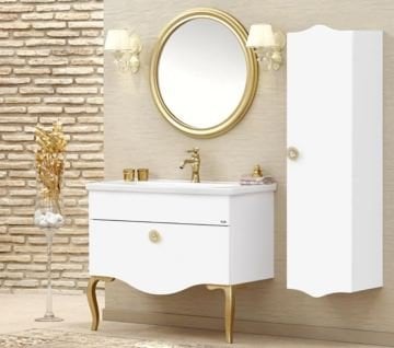 Orka Banyo Silver Collection Cunda 100 cm Banyo Dolabı