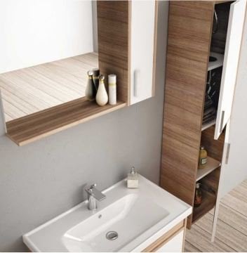 Orka Banyo Silver Collection Patara 80 cm Banyo Dolabı