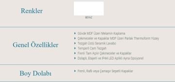 Orka Banyo Silver Collection Dalyan 100 cm Banyo Dolabı