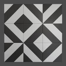 Seranit Parisian Mat Siyah Dekor 5 19.7X19.7