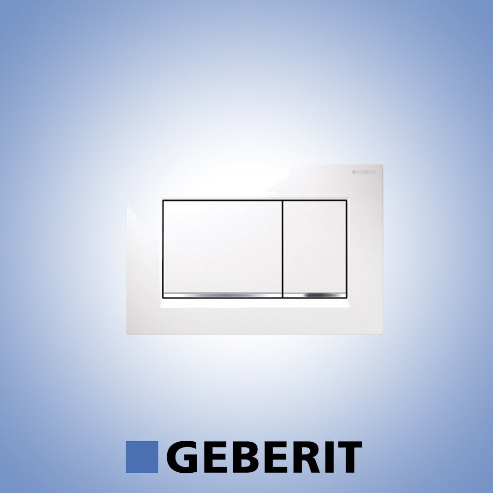 Geberit Sigma 30 Kumanda Kapağı Beyaz/Parlak/Beyaz