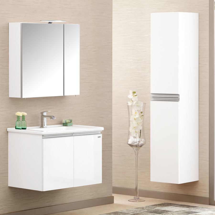 Orka Banyo Silver Collection Terme 80 cm Banyo Dolabı