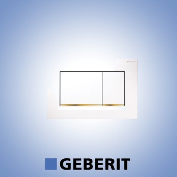 Geberit Sigma 30 Kumanda Kapağı Beyaz/Altın/Beyaz