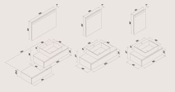 Orka Banyo Silver Collection Küre 150 cm Banyo Dolabı