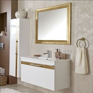 Orka Banyo Silver Collection Harem 100 cm Banyo Dolabı