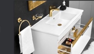 Orka Banyo Silver Collection Harem 100 cm Banyo Dolabı