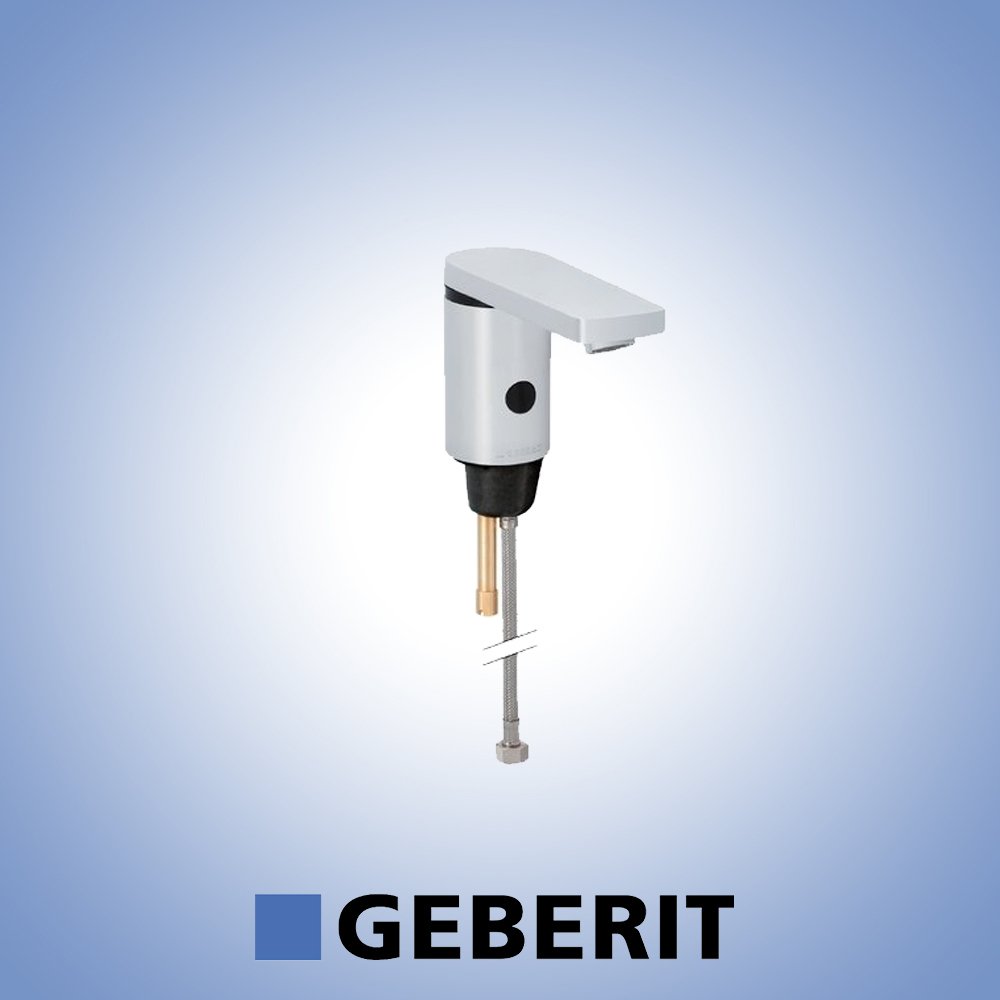 Geberit Type 186 Fotoselli Lavabo bataryası Tek Su Girişli PİLLİ