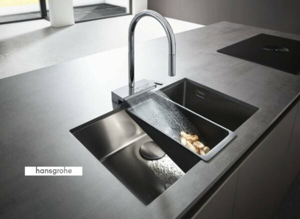 Hansgrohe Aquno Select M81 Spralli eviye bataryası