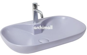 Alya 65 BD Tezgahüstü Lavabo (Batarya Delikli) 65x41cm Lilac Mat