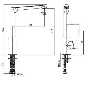 ECA Luna Eviye Bataryası Krom