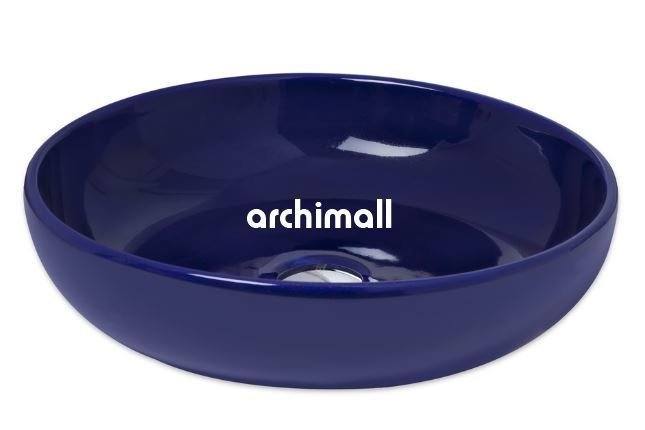 Nunki 45cm Tezgah Üstü Lavabo Lacivert