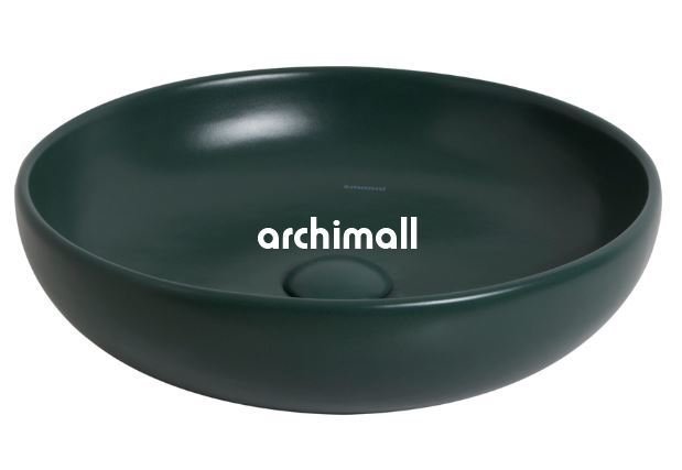 Nunki 45cm Tezgah Üstü Lavabo Mat Zümrüt