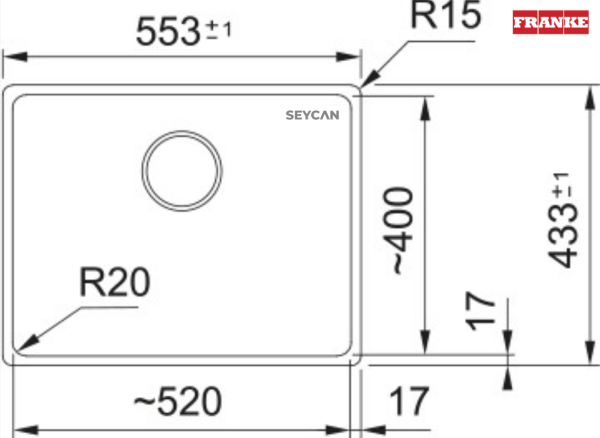 Franke Maris MRG 110-52 Granit Evye Avena