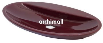 Sarin 72x41cm Tezgahüstü Lavabo Bordo