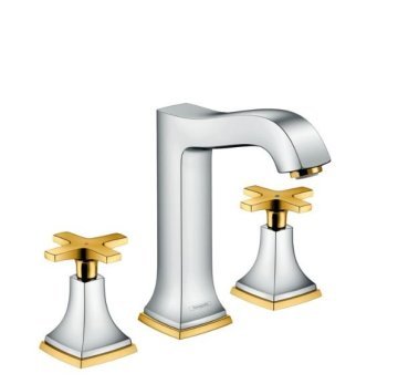 Hansgrohe Metropol Classic 3 Delikli Lavabo Bataryası Krom Altın 31330090