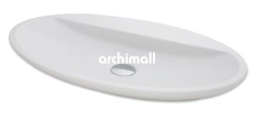 Sarin 72x41cm Tezgahüstü Lavabo Mat Beyaz