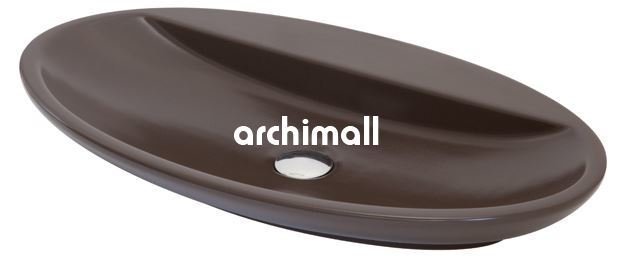 Sarin 72x41cm Tezgahüstü Lavabo Mat Moka