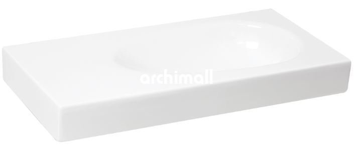 Bunda 91x45cm Etajerli Lavabo Mat Beyaz