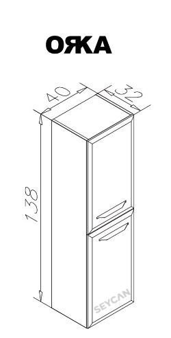 Orka Nuvola Boy Dolabı