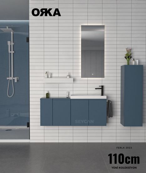 Orka Ferla 110 cm Asma Banyo Dolabı