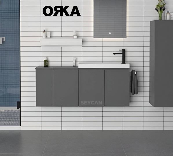Orka Ferla 110 cm Asma Banyo Dolabı