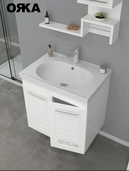 Orka Perge 65 cm Asma Banyo Dolabı