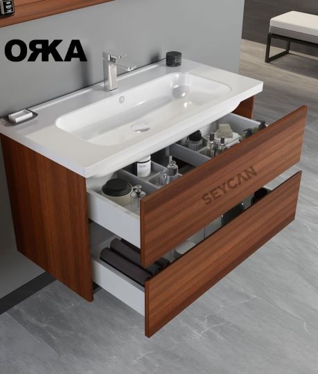 Orka Düden 100 cm Çekmeceli Banyo Dolabı