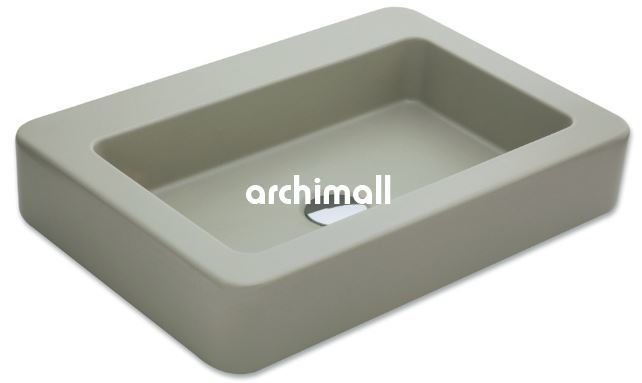 Skat 59x40cm Tezgahüstü Lavabo Mat Çağla Yeşili