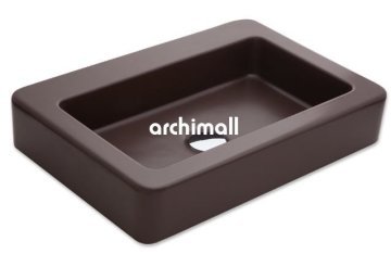 Skat 59x40cm Tezgahüstü Lavabo Mat Moka