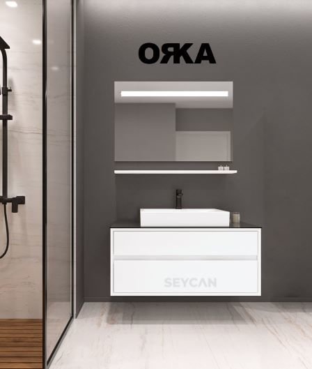 Orka Verona 100 cm Asma Banyo Dolabı