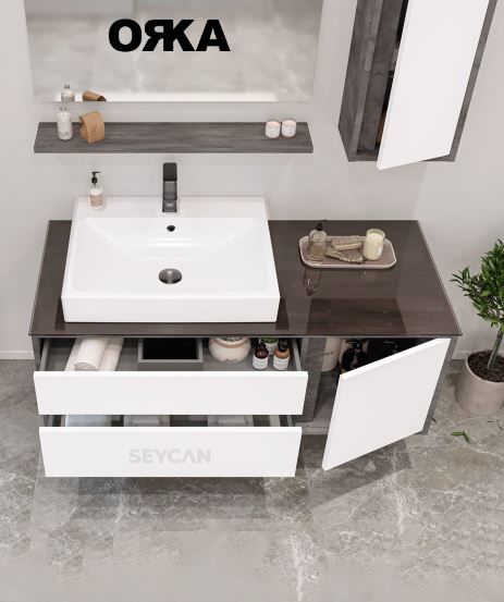 Orka Verona 120 cm Asma Banyo Dolabı