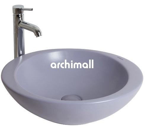 Adara 53x45.5cm Tezgahüstü Lavabo Mat Leylak