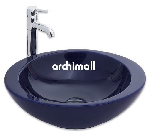 Adara 53x45.5cm Tezgaüstü Lavabo Lacivert