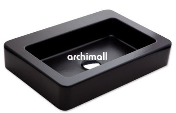 Skat 59x40cm Tezgahüstü Lavabo Mat Siyah