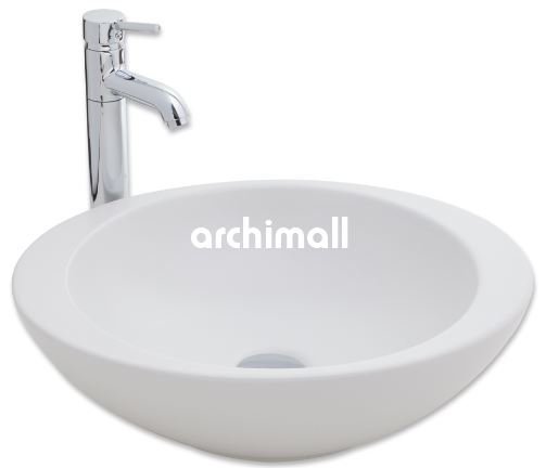 Adara 53x45.5cm Tezgaüstü Lavabo Mat Beyaz