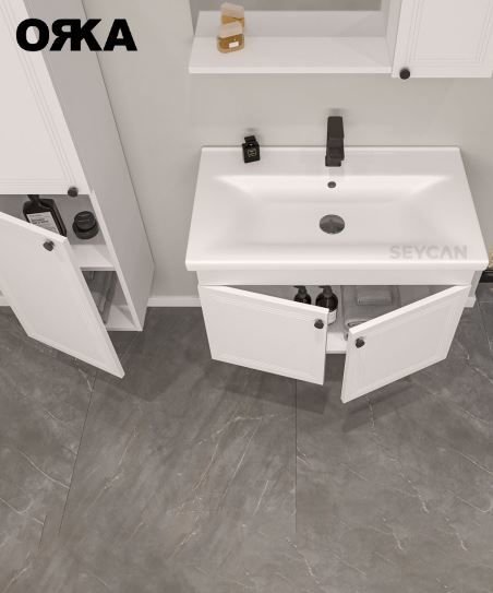 Orka Rio 80 cm Asma Banyo Dolabı