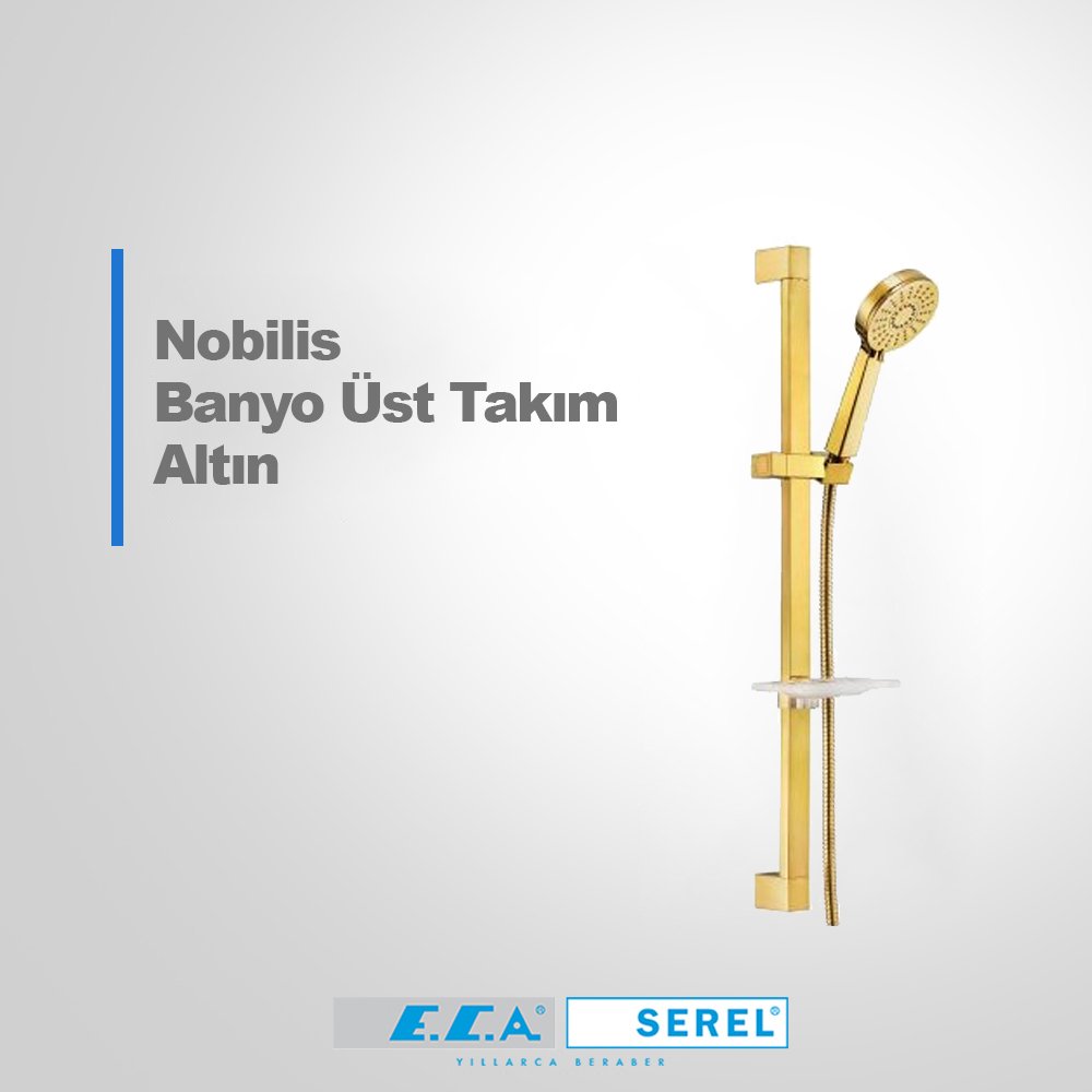 Eca Nobilis Hareketli Banyo Üst Takım Altın 102846011
