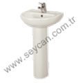 GÜRAL COMPACT LAVABO + YARIM AYAK 45X55